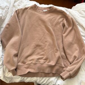 Teddy bear brown perfect fleece sweatshirt tna Aritzia